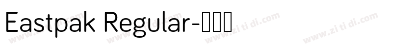 Eastpak Regular字体转换